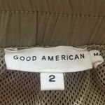Good American  Wide Leg Nylon Track Pants in Brindle Size 2 Medium Photo 5