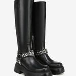 Sam Edelman NEW Circus NY by  Hayes Women's Black Leather Stud Motorcycle Boot Photo 1