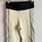 Vimmia  Women's Meow Side Print Piped Half &‎ Half Midrise Leggings Size S Photo 7