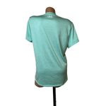 Under Armour  Floral Logo Tee L Mint Green Sporty Soft Performance Top Photo 1