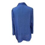 Laundry by Shelli Segal Laundry Shelli Segal Blouse Size XLarge Blue & White Long Sleeve Geometric
Тор Photo 2