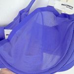 Aerie NWT  SMOOTHEZ Mesh Unlined Balconette Bra Underwire Purple Size 36D NEW Photo 2