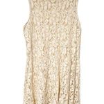 Free People  Vintage Size Large Cream Lace Mini Dress Without Slip Photo 0