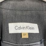 Calvin Klein one button grey blazer size 4P office professional career Photo 4