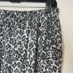 Socialite Grayscale Leopard Print Sweatpant Jogger Pants Size M Photo 1