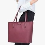 Kate Spade  NY Lori Blackberry Preserves Textured PVC Tote Photo 5