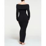 SKIMS NWT Cozy Knit Off the Shoulder Dress XL Onyx Photo 1