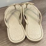 Tory Burch  Jelly Bowtie Thong Sandals Size 6 Ocean Turo IVORY BEIGE Photo 2