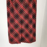 American Vintage Vintage 90s Briggs New York Red Brown Plaid Midi Skirt High Rise Dark Academia 6 Photo 6