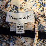 Veronica M  Snakeskin Print Blouse in Blue and Cream Photo 1
