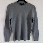 Banana Republic  Womens Italian Merino Textured Yarn Crewneck Grey Sweater Photo 0