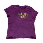 Vintage y2k ‘Honey Bunny’ Easter Graphic T Shirt 🔥 Purple Size XXL Photo 0