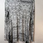 Jennifer Lopez keyhole Monochrome Patterned Blouse Small Photo 2