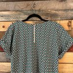 MELLODAY  Green‎ and Black Geo Print Top Medium Photo 7