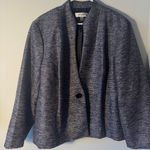 Jones Studio  Purple Tweed Single Button Plus Size Blazer 22W Photo 0