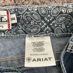 Ariat Real Denim Bootcut Jeans Medium Wash Embellished Pockets Womens Size 28L Photo 7