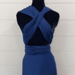 Lulus  Always Stunning Convertible Navy Blue Maxi Dress Size Small Photo 9