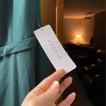 Azazie Teal Maxi Dress with Slit Photo 6