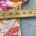 Terra & Sky ‎ Button Linen Blend Short Sleeve Shirt Womens 2X (20W-22W) Tropical Photo 6