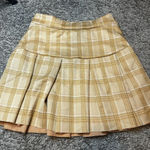 Blue Blush  Yellow Plaid Mini Skirt Photo 0