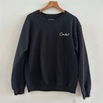 Liza Koshy Crewneck Sweatshirt, Black “Content”, size Large Photo 4
