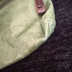 TANO leather handbag | shoulder strap, medium size U2k Green Brown Purse Photo 6