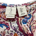 Joie Floral Print Linen Cap Sleeve Blouse Photo 1