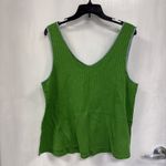 Victoria's Secret Women's Lime Green Embroidered VS Sleep Tank Top Large Photo 5