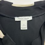 White House | Black Market High neck black top with satin shoulder bow - Size S Photo 3