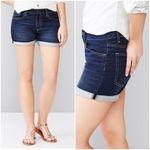 Gap  Sexy Boyfriend Short Cuffed Dark Wash Photo 1