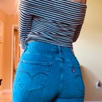 Charlotte Russe Black & White Striped Off The Shoulder Top Photo 0