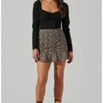 ASTR ✨ Black Magenta Smocked Mini Sz XS Skirt✨ Photo 1