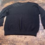 Draper's & Damon's pullover black beaded Sweater size extra Large long sleeve Photo 8