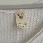 We The Free Free People  Thermal Long Sleeve Top Size Small white Cochineal Knit Photo 3