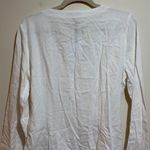 ONIA NEW  Air Linen Blend Wrap Dress Mini White Bell Sleeves Wrap Size Large Photo 10