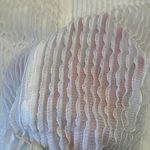 Vintage Ruffle Sheer Blouse Top Made In France Coquette Lace Cottage S White Photo 3