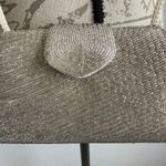 Neiman Marcus Vintage  Evening Bag Silver Beaded  Purse chain‎ strap Photo 0