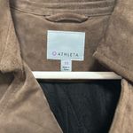 Athleta  Dark Brown Leather Jacket Photo 1