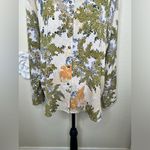 Entro NTM:  Button Down Long Sleeve Shirt in Animal & Leaves Print Sz Medium Photo 3