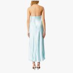 Bardot  Satin Midi Dress Cinderella Blue NWT Size Large NWT Photo 4