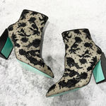 Betsey Johnson Merri Black Lace Dress Bootie size 7.5 Photo 0