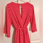 Everly by Francesca’s Red Polka Dot Romper Photo 1