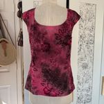 Cato Y2k vintage velvet burnout touched blouse Photo 8