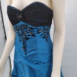 VTG Dresses by Deb Ball Gown Prom Dress Womens 9/10 Blue Pick Up Skirt Fairycore Photo 7