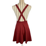 ASOS Maroon Sleeveless Crisscross Opened Back Mini Dress Women Sz 4 Photo 5