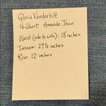 Gloria Vanderbilt  16 Short Bahama Wash Straight Leg Jeans Photo 7