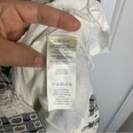 Anthropologie  eyelet‎ ruffle embroidered romper striped chevron size 10 blogger Photo 4