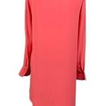 BCBGMAXAZRIA “Ashton” faux wrap chiffon midi dress in “coral reef”. XS/Tall. EUC Photo 6