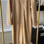 Gently worn teddy bear hoodie pajama onesie Tan Size XL Photo 0