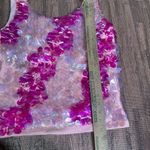 Vintage Paillette Sequined Beaded Wool Top 60s 70s funky groovy‎ disco mod retro Pink Size M Photo 7